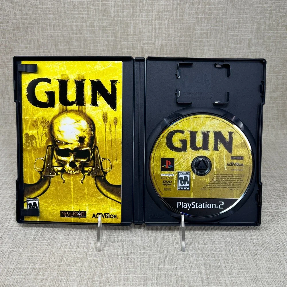 Gun Activision Neversoft Shooter Sony Playstation 2 PS2 EX+NM condition COMPLETE
